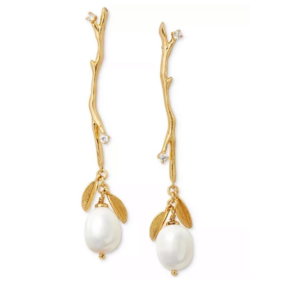 NWT! Kate Spade ♠️ Freshwater Pearl Drop Earrings - Picture 1 of 7